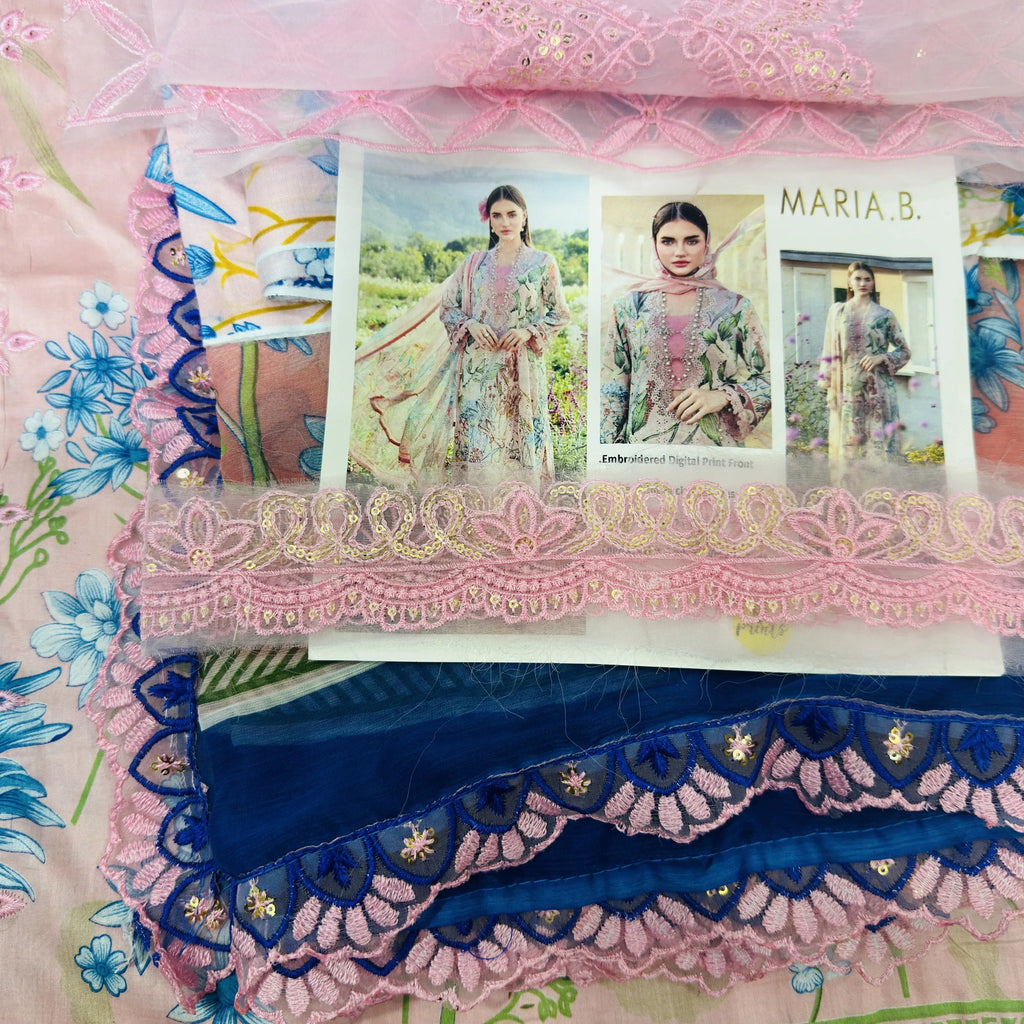 Maria B  3 Peice Chicken Kari Suit 2026 Summer Collaction