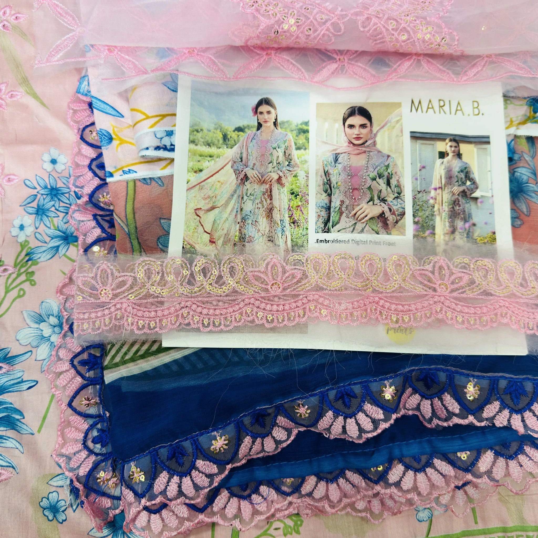 Maria B  3 Peice Chicken Kari Suit 2026 Summer Collaction