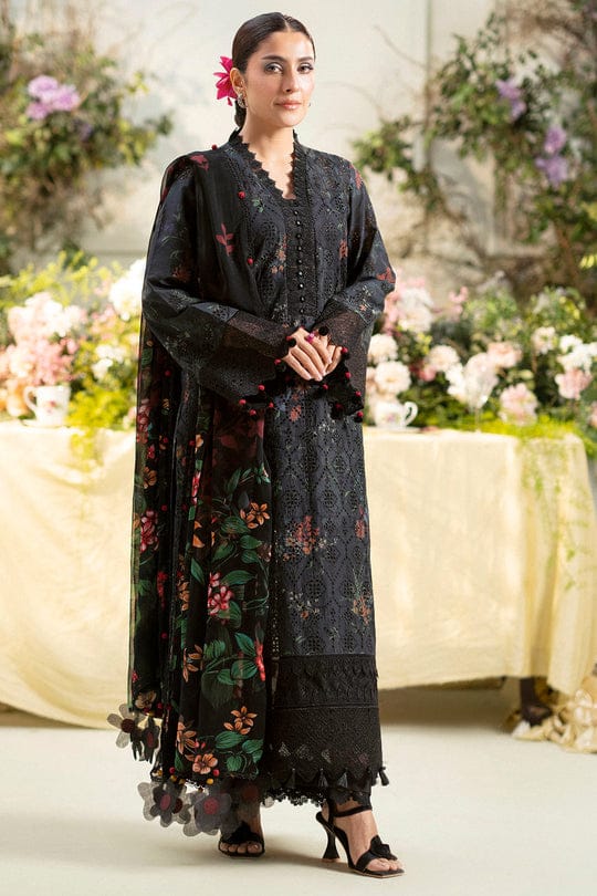 Ayeza black 3pc Unstitched 3450-/