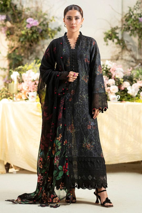 Ayeza black 3pc Unstitched 3450-/
